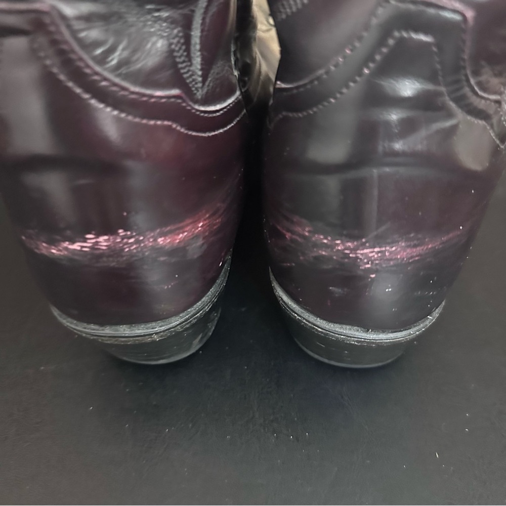 VTG Tony Lama Western Cowboy Boots 2996‎ Elegant Boot Red Burgundy Men’s 8.5 EE - Picture 5 of 14